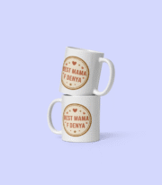 Mug “Best mama f denya" Cadeau pour maman - Image 2