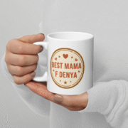 Mug “Best mama f denya" Cadeau pour maman - Image 3