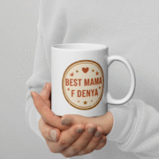 Mug “Best mama f denya" Cadeau pour maman - Image 4